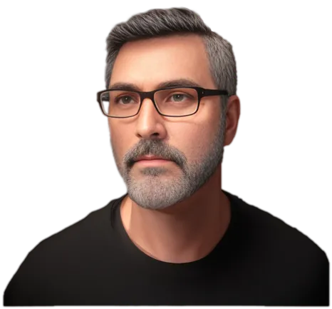 Ed Bastarache AI portrait, UX/UI Designer and Front-end Developer